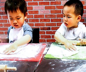 It's never too young to train your little foodie. Photo courtesy of Cucina Bambini 