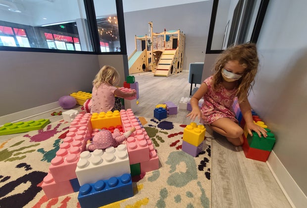 Giant Lego room at My Little Paris