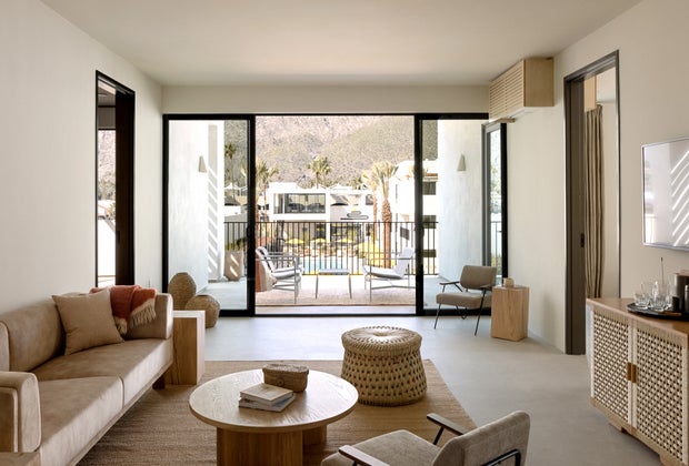 Wake up in the heart of Palm Springs with every family member in their own bedroom! Photo courtesy of the Drift Hotel