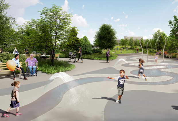 Rendering of 50 Kent sprayground