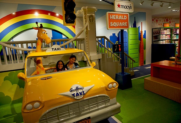 Things to do in Midtown Manhattan with kids: Toys R Us at Macy's Herald Square.