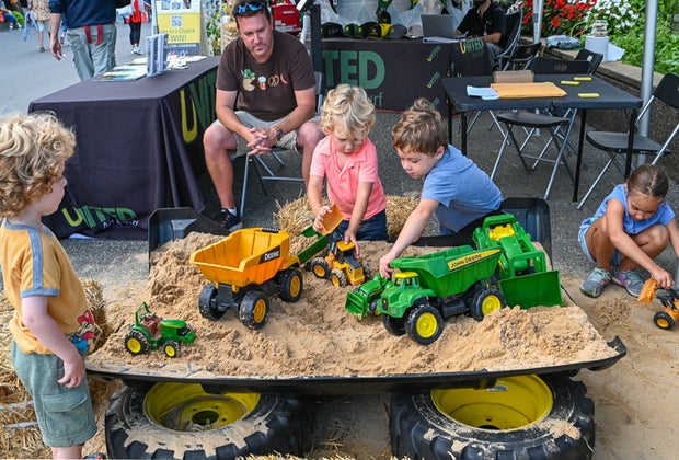 Photo of kids at Big E - Fall Bucket List