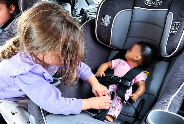 Preparing a child for a new baby: pretend-play with a baby doll