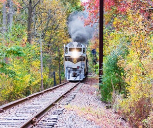 Enjoy a brisk fall afternoon on West Chester Railroad's Fall Folige Express. Photo courtesy of the railroad