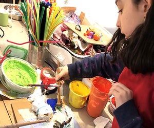 NEA Artist in Residence Julie Peppito will lead this workshop in transforming trash into treasure. Photo courtesy of LICM 