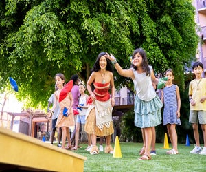 Moana and other Disney characters often visit the kids club at Aulani, a Disney Resort & Spa.