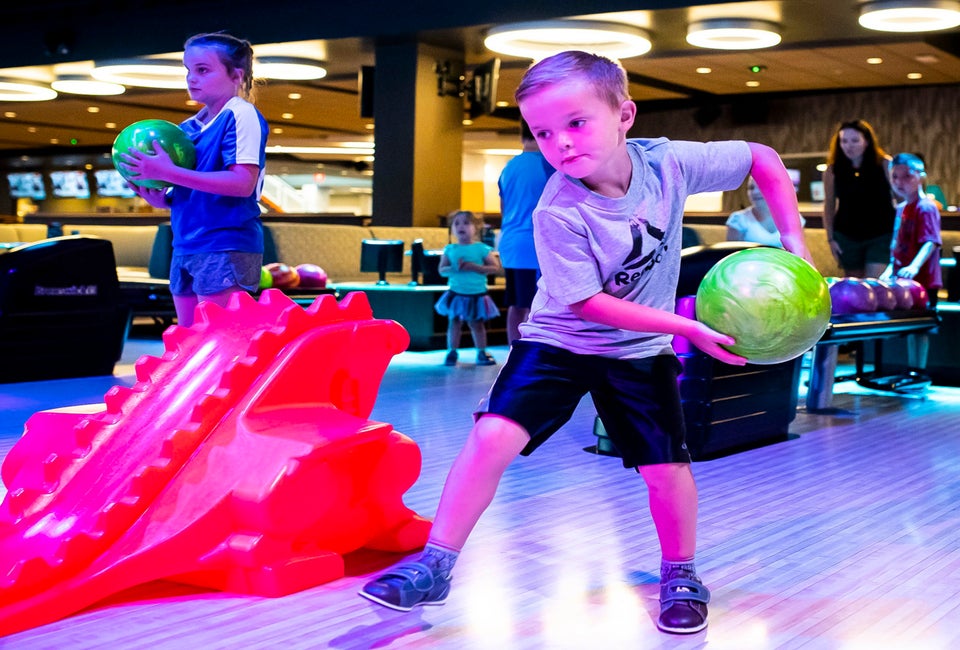 There are 24 ten-pin lanes and six candlepin lanes at Apex Entertainment in Marlborough.