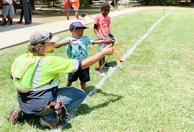 The park includes an archery range. Photo courtesy of Houston Parks HPARD, Facebook
