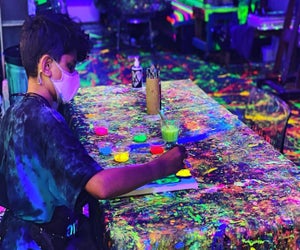 At Art Rebel kids explore art in all kinds of unusual ways. Photo courtesy of Art Rebel via Facebook