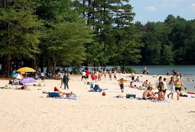 Fort  Swimming Lakes and Beaches Near Atlanta State Park Beach