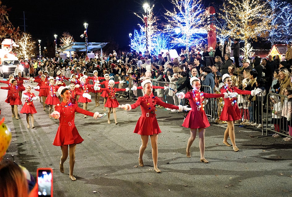 Sparkle Sandy Springs puts on a free parade and beautiful display of lights on December 7, 2025. Photo courtesy City of Sandy Springs 