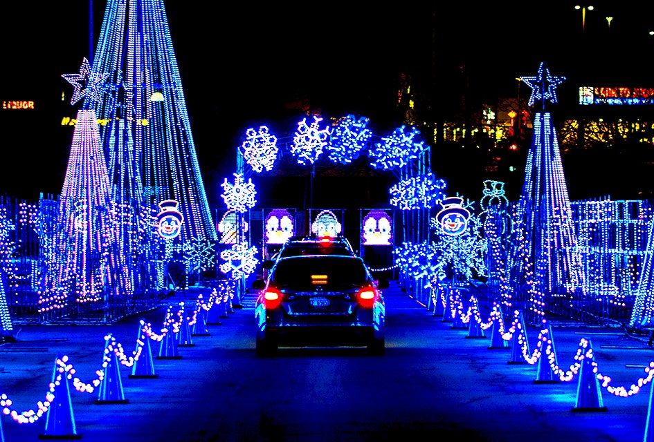Enjoy the sparkle of the season at the Glow Light Show in Lawrenceville. Photo courtesy of the event