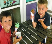 Ice cream never fails to put a smile on kids' faces! Photo by the author