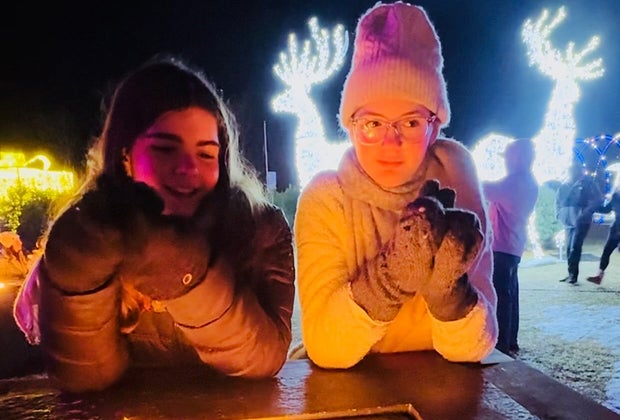 Take a break for snacks and hot chocolate!