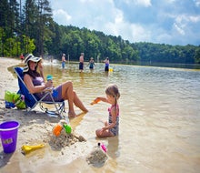 Enjoy the views during your summer visit to Don Carter Beach at Lake Lanier. Photo courtesy Georgia Department of Natural Resources