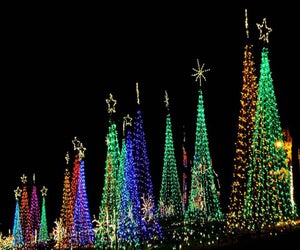 A drive-thru holiday light showcase, Lights of Life, awaits at Life University. Photo courtesy of Life University