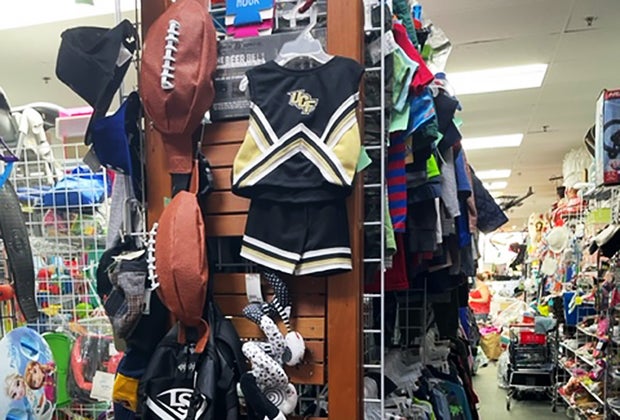 kids second hand clothes and sports equipment