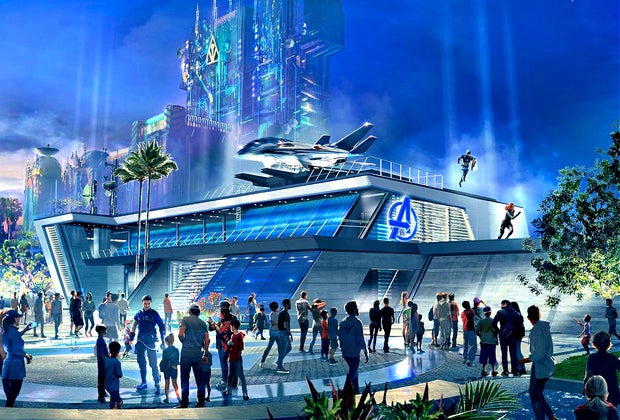 Woah, the future looks pretty amazing at the new Avengers Campus.
