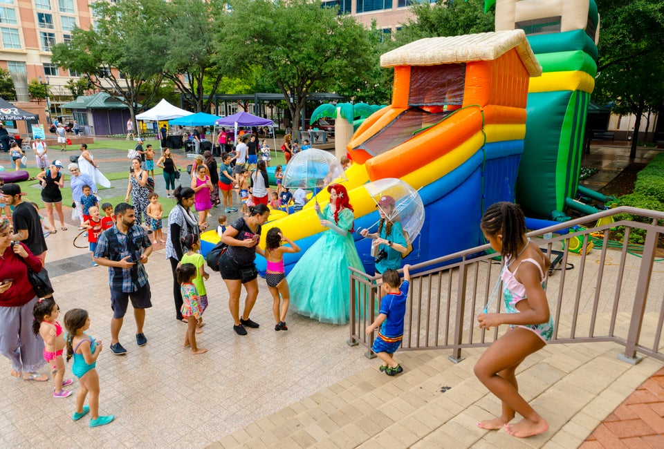 Make a splash before school starts at this back-to-school splash bash. Photo courtesy of Sugar Land Town Square.