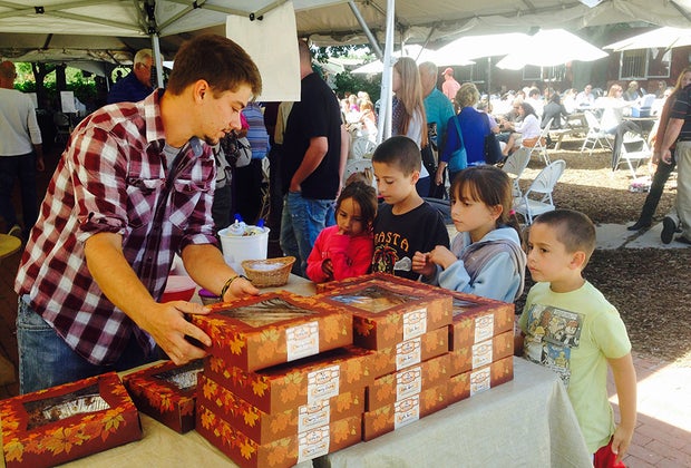Family-Friendly Wineries on Long Island Farm stand at Baiting Hollow Vineyard