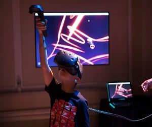 Explore interactive digital installations at BAMKids Teknopolis. Photo courtesy of the event