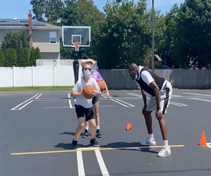 All In One Athletics Basketball Camp offers outdoor sessions for kids. Photo courtesy of the camp