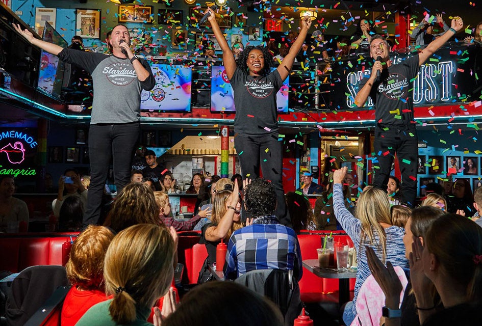 Get a Broadway-caliber serenade during a birthday dinner at Ellen's Stardust Diner. 