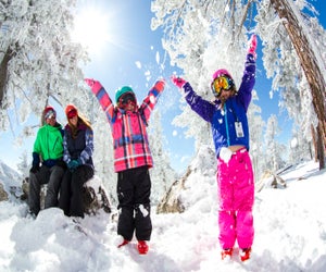 Frolic in the snow. Photo courtesy of Big Bear Mountain Resort