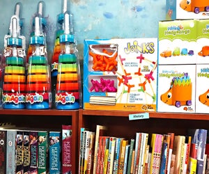 From Toddler toys to YA at adult Big Blue Marble Books has got you covered. Photo courtesy of Big Blue Marble Books