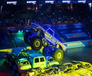 Hot Wheels Monster Trucks Live Glow-N-Fire zooms into LA. Photo courtesy of the event
