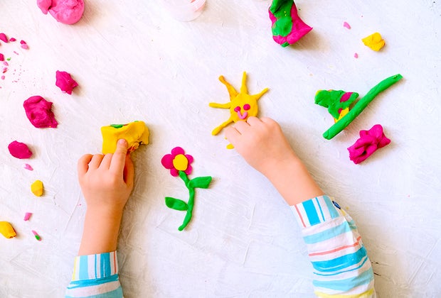 Sculpting with Playdough