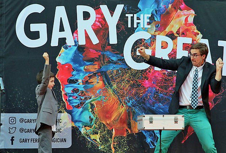 Gary the Great keeps kids engaged with a magical birthday party performance. Photo courtesy of the magician