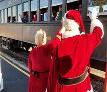 Visit Santa on the North Pole Express. Photo courtesy of Black River & Western Railroad