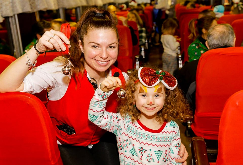 Each year, families look forward to the Polar Express Train to the North Pole. Photo courtesy of the Blackstone Valley Polar Express, Facebook
