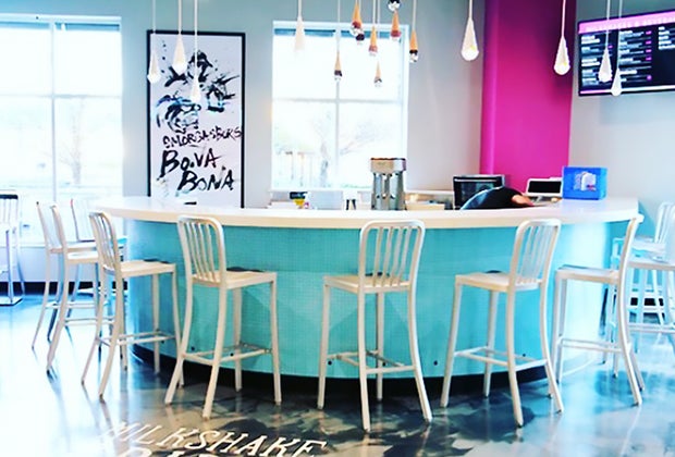 Bona Bona Ice Cream, interior Westchester birthday party