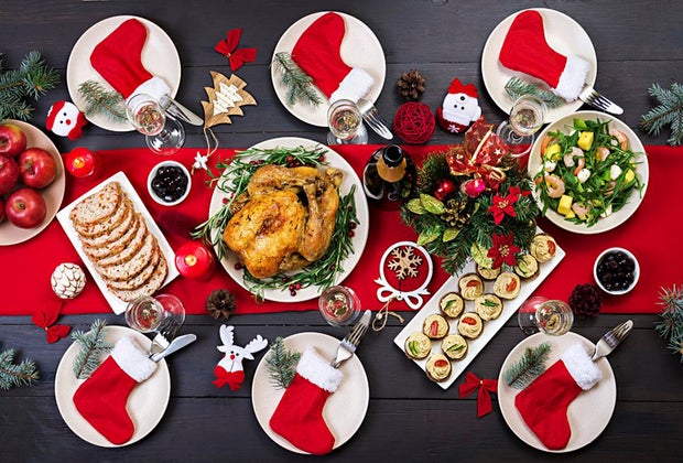 Image of Christmas meal - Restaurants Open on Christmas in Boston