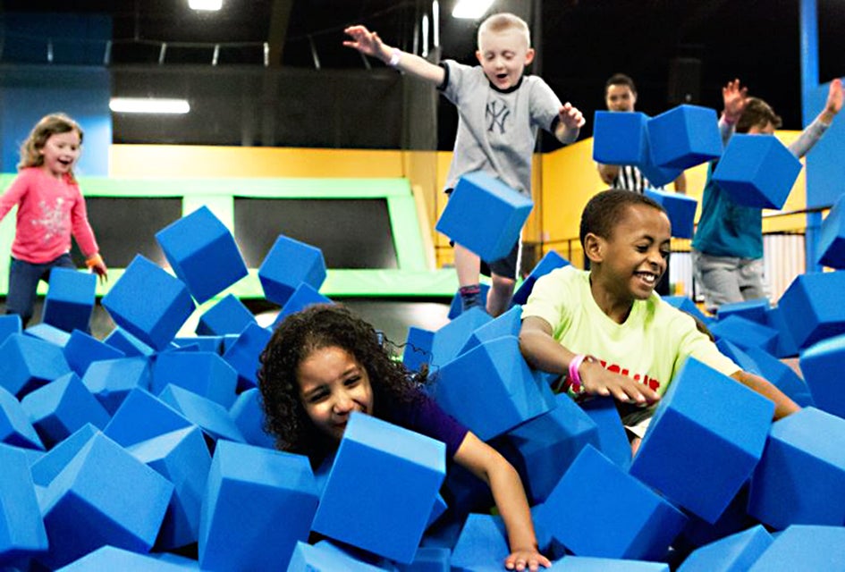 Bounce Trampoline Sports offers toddler time and open bounce sessions.