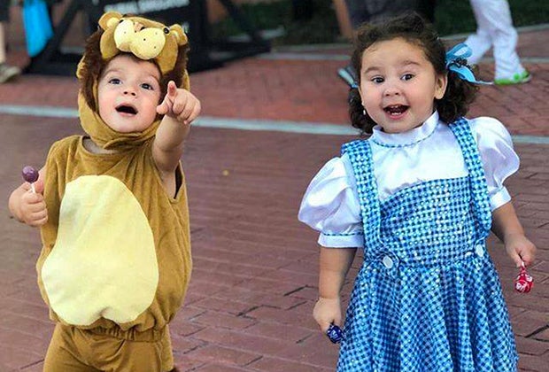 trick or treating at Old Town