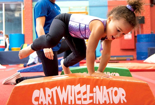Chelsea Piers Field House Brooklyn: Gymastics/parkour area