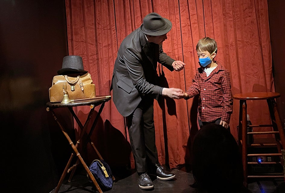At Brooklyn Magic Shop, kids can see—and participate in—a magic show or take classes and learn how to perform magic tricks on their own. 