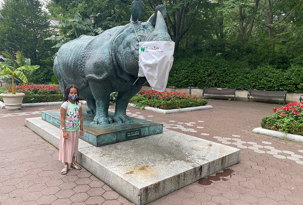 The Bronx Zoo is open now and masks are required.