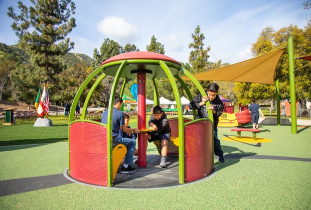 Now open in LA are all playgrounds and parks, like Shane's Inspiration