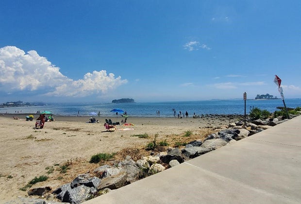 Calf Pasture Beach is located just north of Westchester
