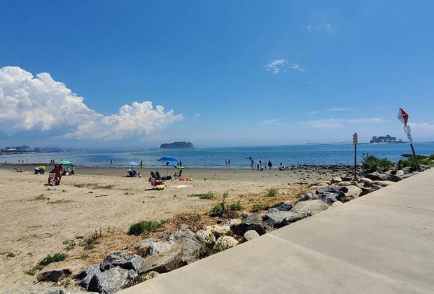 Calf Pasture Beach is located just north of Westchester