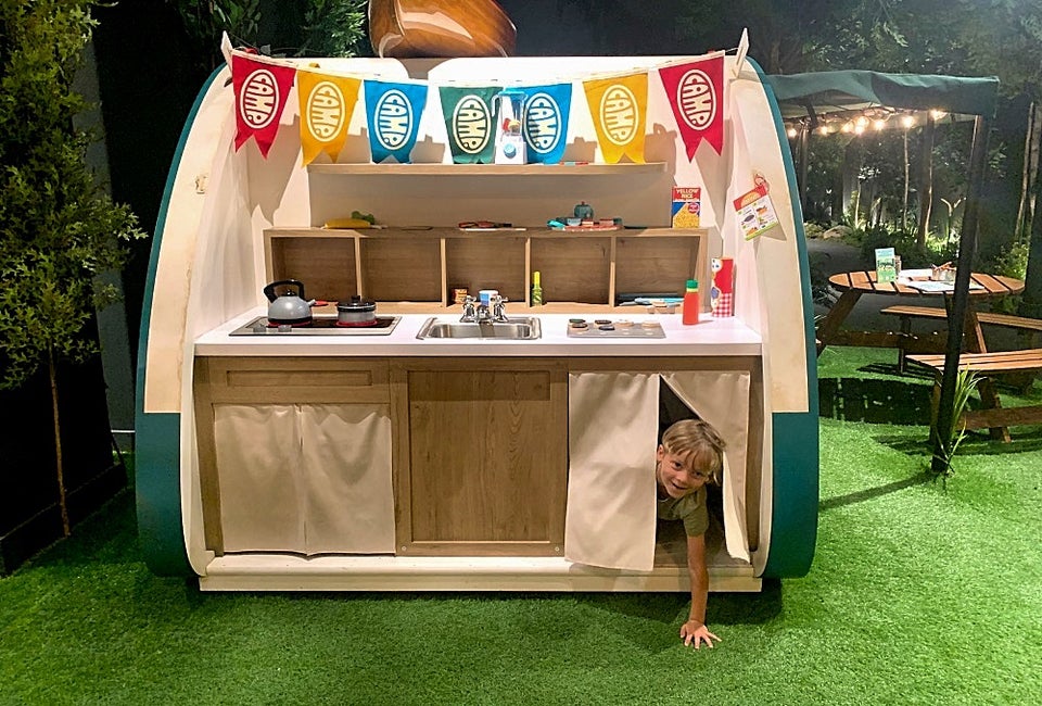 At the new CAMP Flagship store in Los Angeles, kids can have a one-of-a-kind, camping-themed experience.