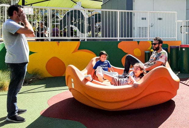 An Awesome New Playground in West Hollywood: Equipment that entices parents