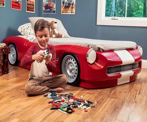 The Step2 Roadster Toddler-to-Twin Bed is cool for car lovers. 