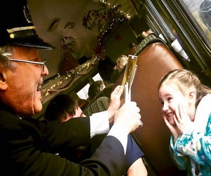 Hop aboard the Catskill Mountain Polar Express Train for a holiday adventure that includes a visit with Santa. Photo courtesy of Catskill Mountain Railroad