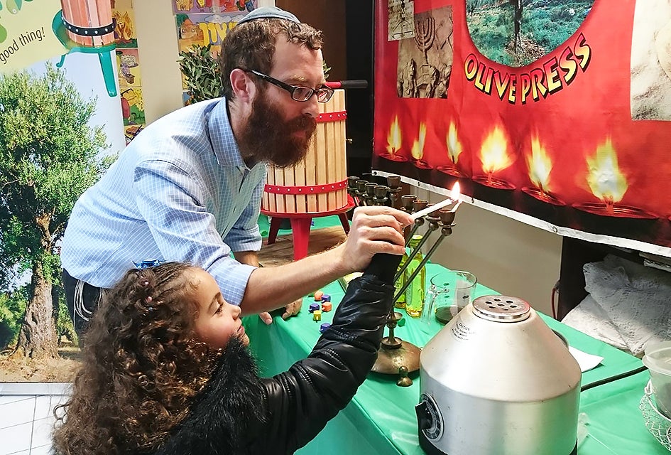 The Chai Center celebrates Hanukakh  with arts, crafts, games,  and more. Photo courtesy of the Chai Center 