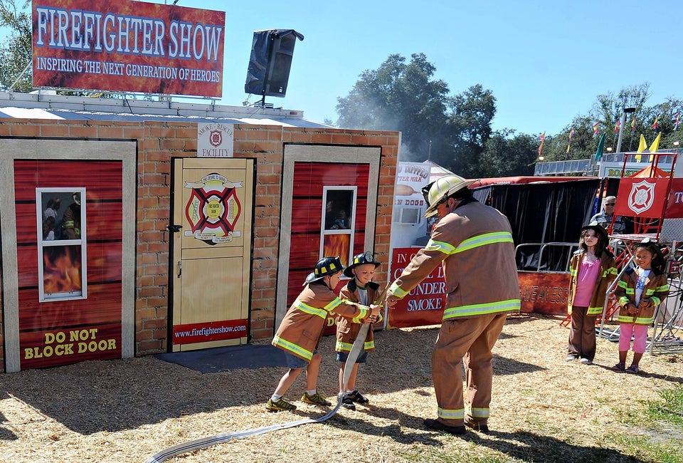The Central Florida Fair offers primers on fire fighting and more. Photo courtesy of Central Florida Fair